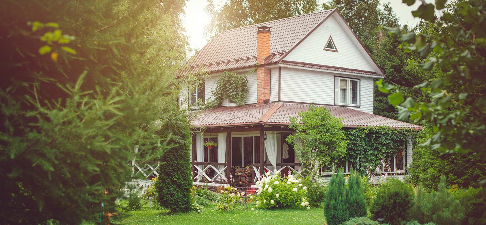 House in rural area of the country side